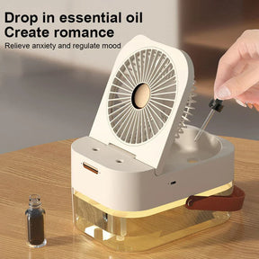 Mini Air Conditioner Fan with C Type Charging Cable