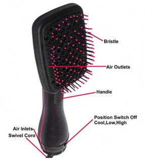 Hair Dryer Styler Brush for Short Hair