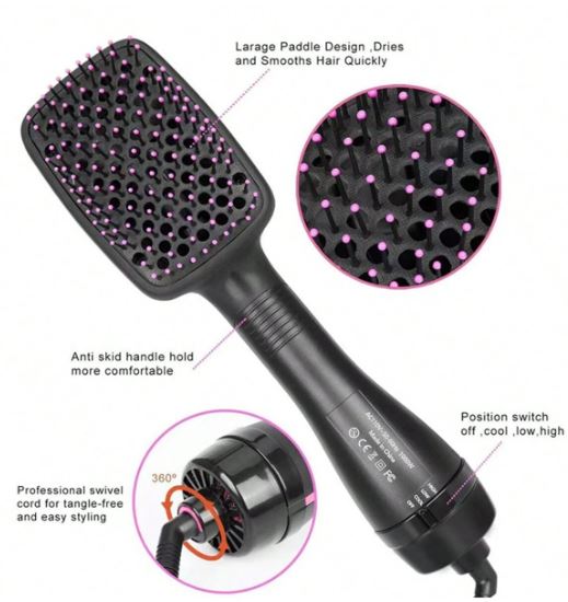 Hair Dryer Styler Brush for Short Hair